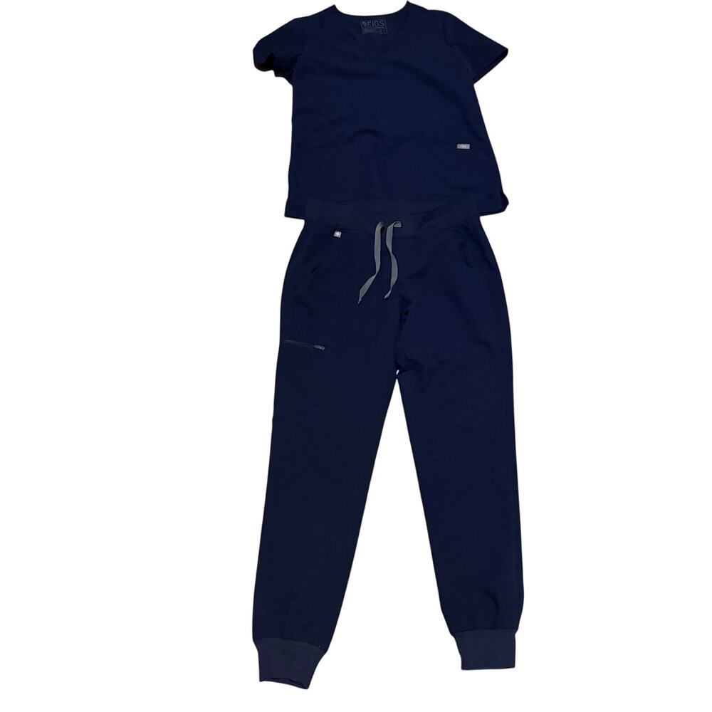 Figs scrub set sz S in Navy nurse Catarina top w Zamora joggers work wear